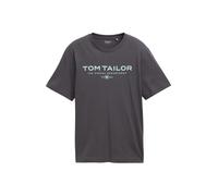 TOM TAILOR T-Shirt bleu clair / gris foncé, Taille S