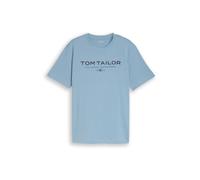 TOM TAILOR T-Shirt bleu clair / noir, Taille XL