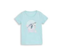 TOM TAILOR T-Shirt bleu clair / violet clair / rose clair / blanc cassé, Taille 116-122