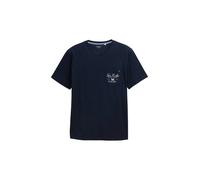 TOM TAILOR T-Shirt bleu foncé / blanc, Taille XXL
