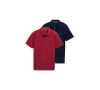 TOM TAILOR T-Shirt bleu foncé / rouge foncé, Taille XL
