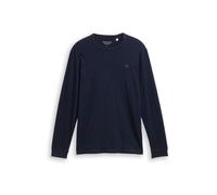 TOM TAILOR 1048902 T-Shirt à Manches Longues, 10668-Sky Captain Blue, L Hommes