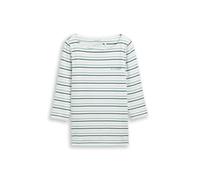 TOM TAILOR T-shirt bleu marine / bleu fumé / bleu clair / blanc, Taille XXL