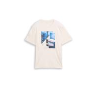 TOM TAILOR T-Shirt bleu marine / bleu roi / bleu pastel / blanc naturel, Taille M
