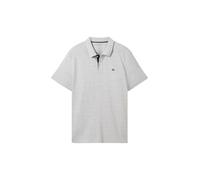 Tom Tailor 1031006 Polo piqué Basique Homme, Mélange Gris Chiné 12035., XXL