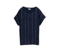 TOM TAILOR 1045569 T-Shirt, 38063-navy Dot Print, L Femmes