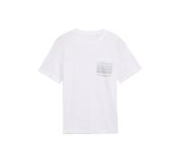 TOM TAILOR T-Shirt bleu marine / marron / noir / blanc, Taille XXL