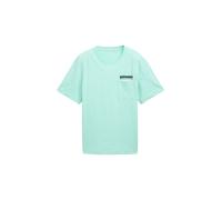 TOM TAILOR T-Shirt bleu marine / menthe / blanc, Taille XXXL