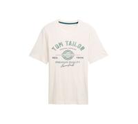 TOM TAILOR T-Shirt bleu marine / sapin / blanc, Taille XXL