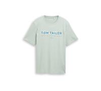 TOM TAILOR T-Shirt bleu / menthe / noir / blanc, Taille XL