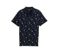 TOM TAILOR T-Shirt bleu nuit / blanc, Taille XXXL