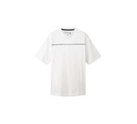 TOM TAILOR T-Shirt bleu nuit / bleu-gris / blanc, Taille XL