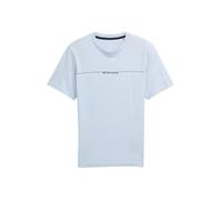 TOM TAILOR T-Shirt bleu pastel / blanc cassé, Taille XL