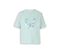 TOM TAILOR T-shirt bleu pastel / pétrole / rouge, Taille XS
