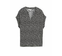 TOM TAILOR Chemisier Ample pour Femme, 38117 - Abstract Black Grid Design, 42