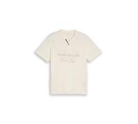 TOM TAILOR T-Shirt brocart / blanc, Taille M