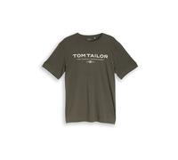TOM TAILOR T-Shirt crème / olive, Taille XL