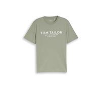 TOM TAILOR T-Shirt kaki / blanc, Taille XL