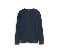 TOM TAILOR T Shirt Manches Longues Homme STRUCTURED GARMENT DYE - Coupe S- 3XL