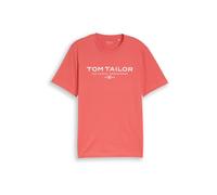 TOM TAILOR T-Shirt melon / blanc, Taille S