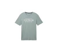 TOM TAILOR T-Shirt menthe / blanc, Taille S
