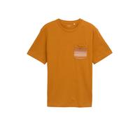 TOM TAILOR T-Shirt moutarde / blanc, Taille XL