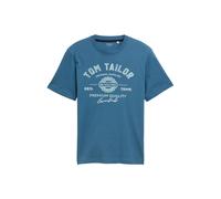 TOM TAILOR T-Shirt opal / menthe / blanc, Taille L