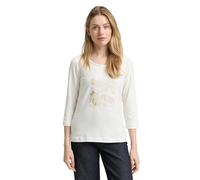 TOM TAILOR T-Shirt pour Femme, 10315 - Whisper White, 3XL