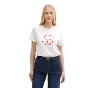 TOM TAILOR 1045534 T-Shirt, 10332-Off White, M Femmes