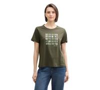 TOM TAILOR T-Shirt pour Femme, 10920 - Vert forêt Profonde, L
