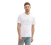 TOM TAILOR T-Shirt pour Homme, 13308 - Blanc 1, L