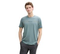 TOM TAILOR T-Shirt pour Homme avec imprimé 1037803, 31090 - Trooper Green, XL