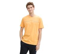 TOM TAILOR T-Shirt pour Homme avec imprimé 1037803, 37103 - Peachy Orange, M