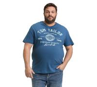 TOM TAILOR 1037735 T-Shirt, 38224-Real Teal Blue, 3XL Hommes