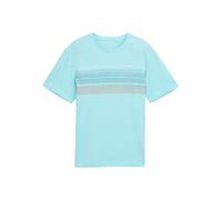 TOM TAILOR T-Shirt turquoise / orange, Taille M
