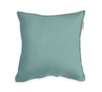 TOM TAILOR Taie d'Oreiller en satin, 40x40 cm, 100% coton/ satin, avec double couture, taie d'oreiller coloré et fermeture éclair de qualité, TWO-TONE SOLID COLORS Turquoise (Fresh Sage)