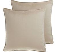 TOM TAILOR TT housse de coussin set de 2 VelvetSignature 45 x 45 cm Beige 45 x 45 cm