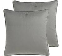 TOM TAILOR TT housse de coussin set de 2 VelvetSignature 45 x 45 cm Gris 45 x 45 cm