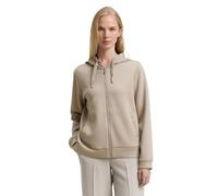 TOM TAILOR Veste de survêtement pour Femme, 32208 - Soft Taupe Grey, XL