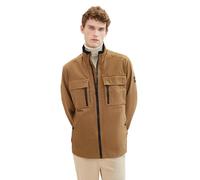 TOM TAILOR Veste de Terrain pour Homme avec Poches Poitrine en Coton, 15078 - Marron Loutre, L