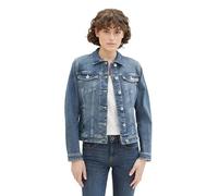TOM TAILOR Veste en Jean pour Femme 1041047 10120 Used Dark Stone Blue Denim, 3XL, 10120 - Bleu Denim usé, XXXL