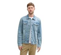 TOM TAILOR Veste en jean pour homme avec poches plaquées sur la poitrine, 10140 - Super Stone Blue Denim, L