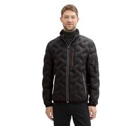 TOM TAILOR Veste Hybride à Capuche col Montant pour Homme, 29999 - Noir, M