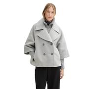 TOM TAILOR Veste pour Femme 1043723 21373 - Gris argenté - Taille XL, 21373 - Medium Silver Grey Melange, XL