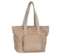 TOM TAILOR Viene Sac à bandoulière zippé pour femme Grand format, beige, L, Moderne