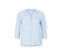Tom Tailor Women + Chemisier bleu clair / blanc, Taille 4XL