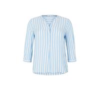 Tom Tailor Women + Chemisier bleu clair / blanc, Taille 5XL