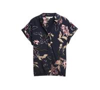 Tom Tailor Women + Chemisier bleu marine / jaune clair / rose / blanc, Taille XL