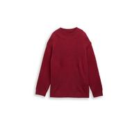 Tom Tailor Women + Pull-over rouge chiné, Taille 7XL