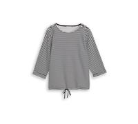 Tom Tailor Women + T-shirt bleu marine / blanc cassé, Taille XXXL